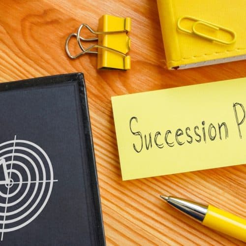 Succession,Plan,Is,Shown,Using,A,Text