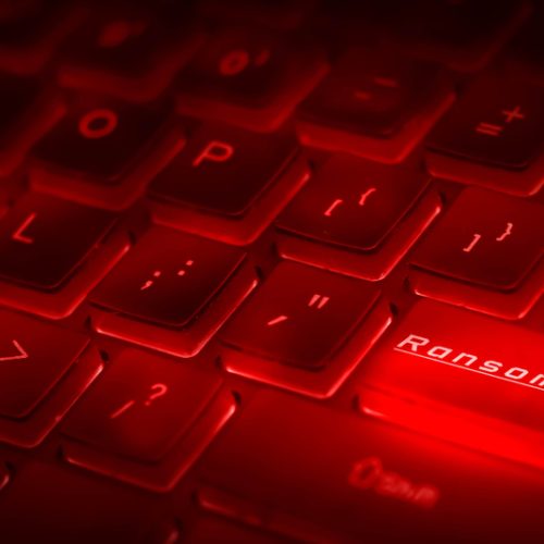 Cyber,Crime,Concept, ,Ransomware,Danger,Warning,Red,Color,Glow.