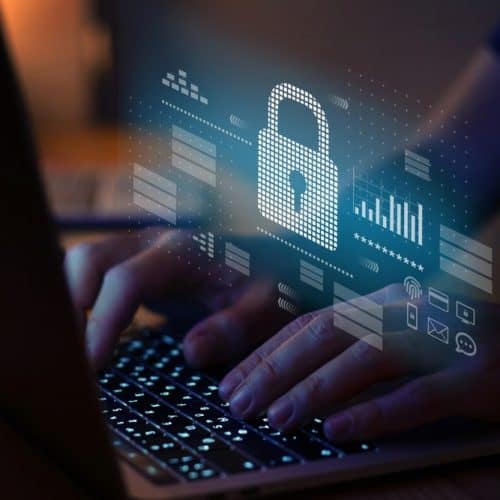Data,Protection,And,Cybersecurity,Concept,,Internet,Network,Security,Online,With