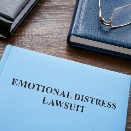 Emotional,Distress,Lawsuit,And,Notepads.