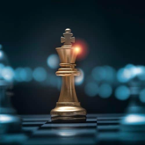 Golden,King,Chess,Encounters,With,Silver,Chess,Enemy,On,Chess