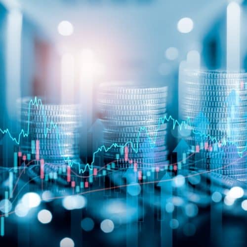 Stock,Market,Business,Finance,,World,Economic,Growth,Trend,,Coin,Stack