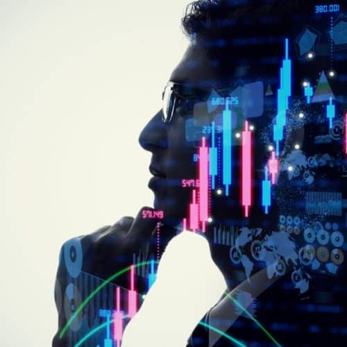Financial,Technology,Concept.,Stock,Chart.,Investment.,Fintech.