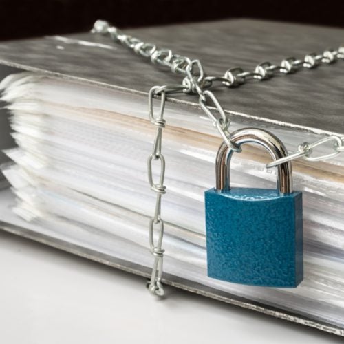 Files,Locked,With,Chain,And,Padlock, ,Data,And,Privacy