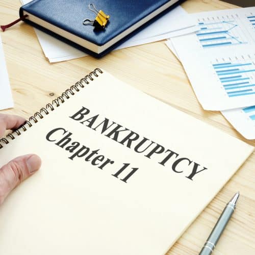 Businessman,Reads,Bankruptcy,Chapter,11,Book.