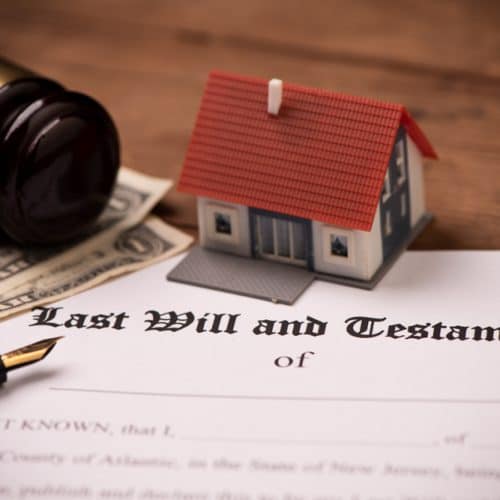 Last,Will,And,Testament,Form,With,Gavel.,Decision,,Financial,Close