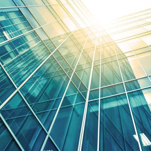 Panoramic,And,Perspective,Wide,Angle,View,To,Steel,Light,Blue