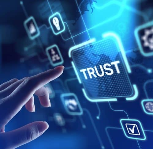 Trust,Building,Credibility,And,Strong,Relationships,,Projection,On,A,Virtual