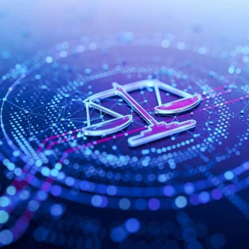 Modern,Scales,Of,Justice:,Digital,Icon,For,Legal,Concepts.,3d