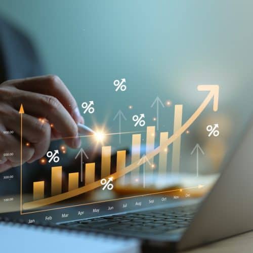 Business,Graph,With,Percentage,,Special,Offer,Of,Shopping,Department,Store