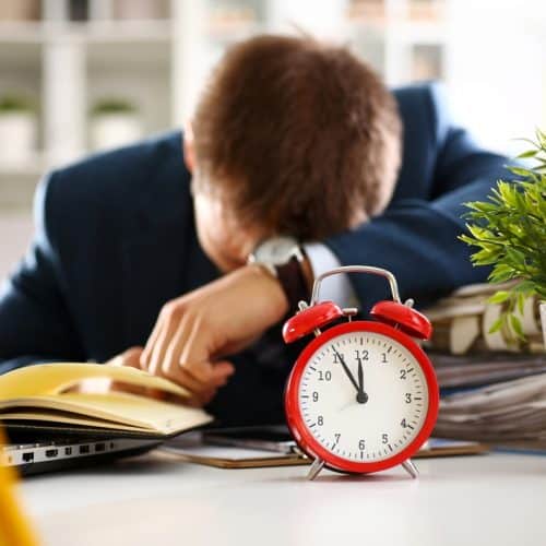 Red,Alarm,Clock,Shows,Late,Time,Closeup,And,Tired,Office