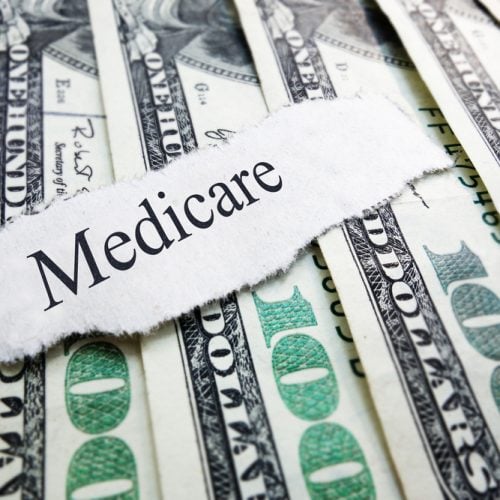 Medicare,Newspaper,Headline,On,Assorted,Money