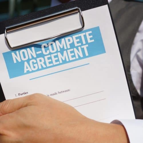 Non compete,Agreement,Is,Shown,Using,A,Text