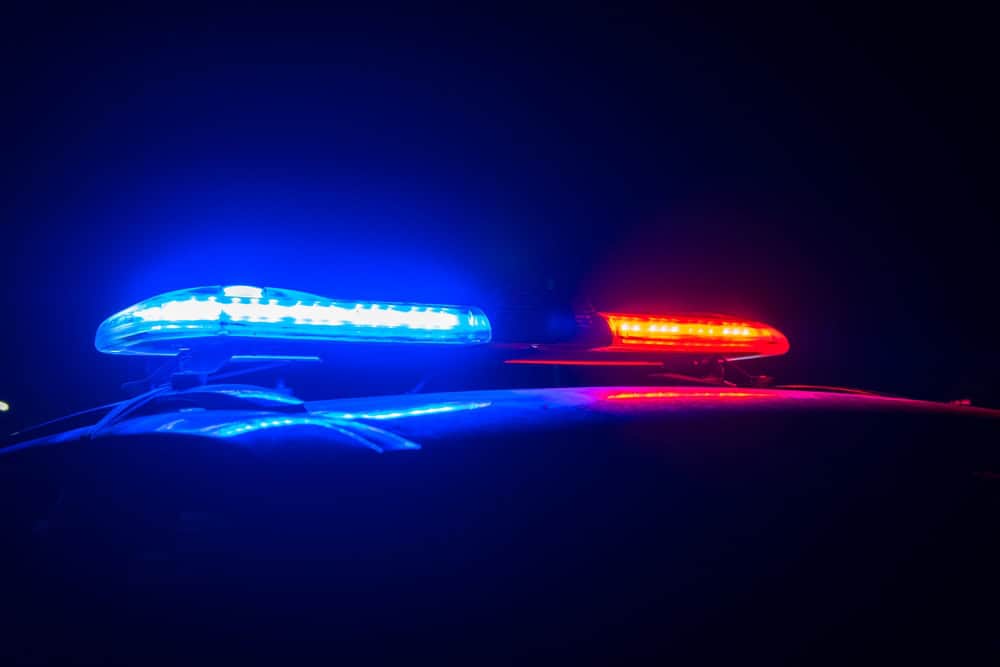 Red,And,Blue,Lights,Of,A,Police,Car,At,Night