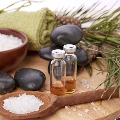 Composition,Of,Spa,Treatment,On,Wooden,Background