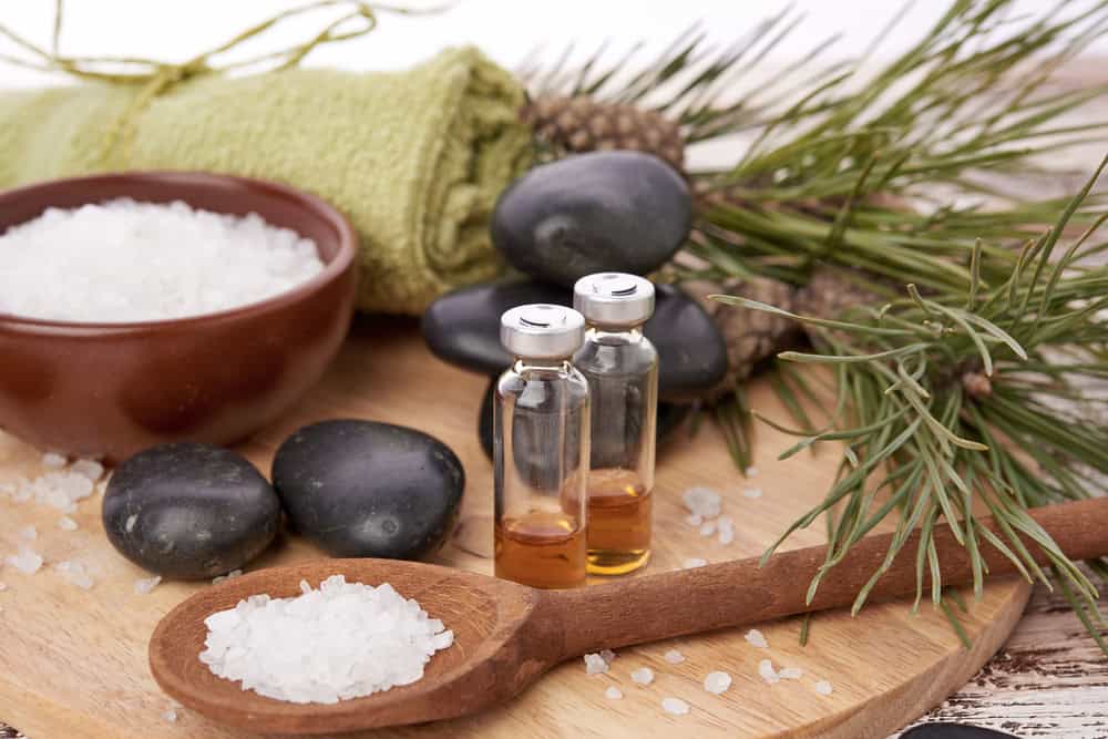 Composition,Of,Spa,Treatment,On,Wooden,Background