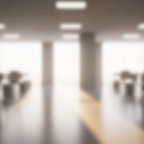 Blurred,Office,Space,Empty,Desks,With,Bright,Window,,And,Modern