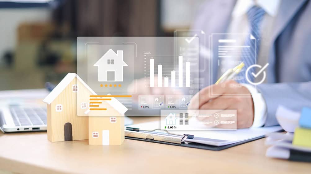 Real,Estate,Agent,Signing,Property,Contract,With,Digital,Document,Overlay,