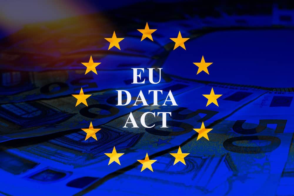 Eu,Data,Act,Text,On,European,Flag,.