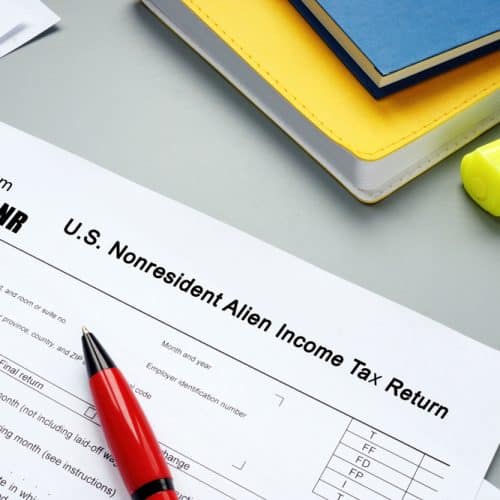 Financial,Concept,Meaning,Form,1040 nr,U.s.,Nonresident,Alien,Income,Tax