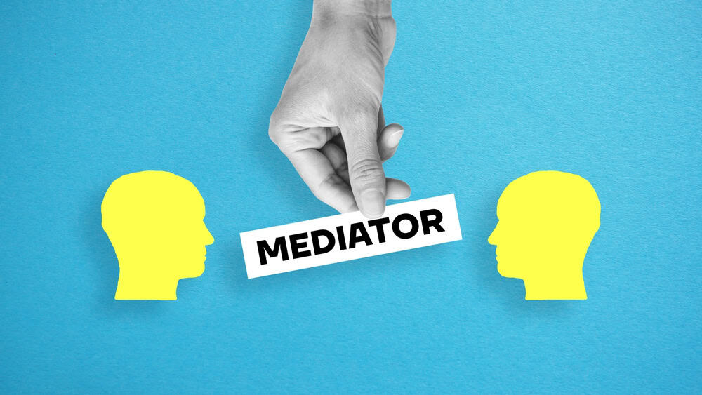 Mediator,And,Conflict.,Third,Party,,Intermediary.,Solution,Problem.,Settlement,Of